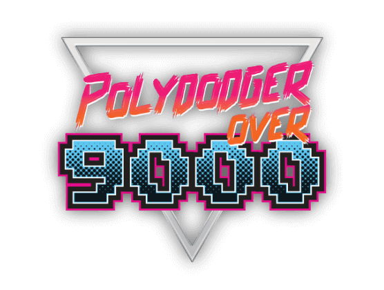 Polydodger Over 9000 Game Logo